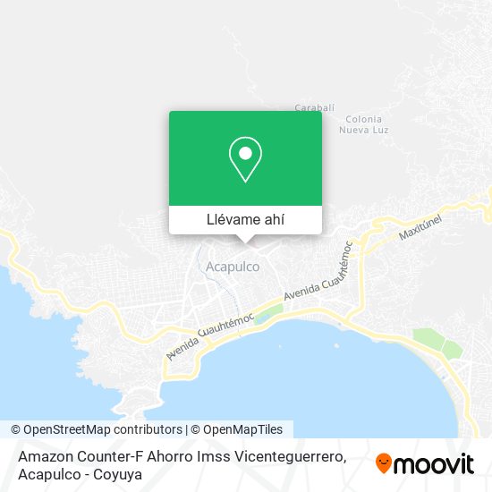 Mapa de Amazon Counter-F Ahorro Imss Vicenteguerrero