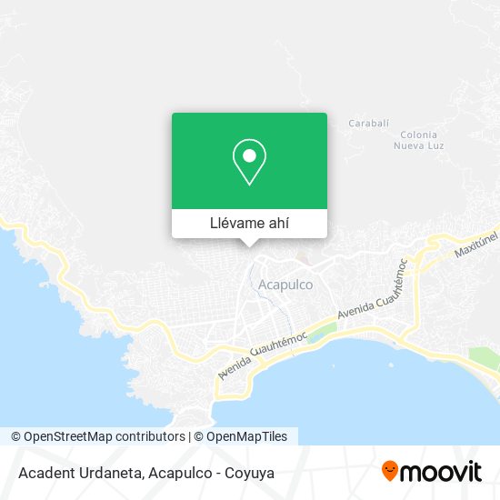 Mapa de Acadent Urdaneta