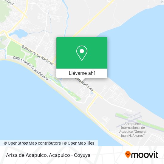 Mapa de Arisa de Acapulco