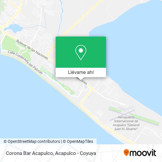 Mapa de Corona Bar Acapulco