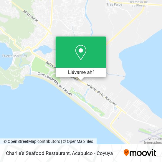 Mapa de Charlie's Seafood Restaurant