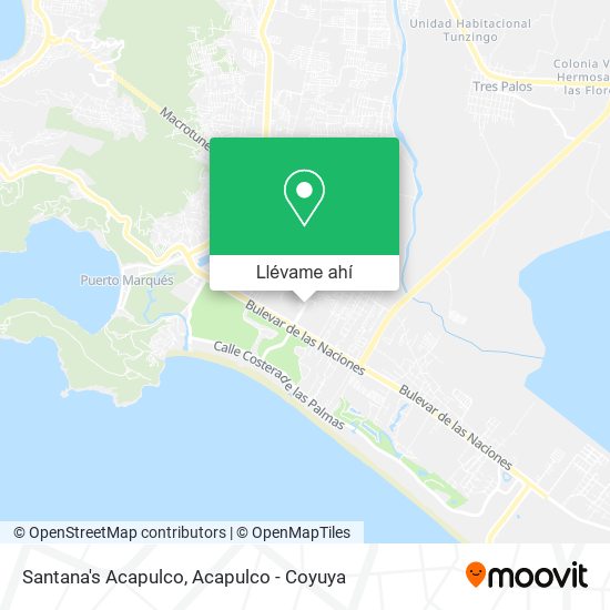 Mapa de Santana's Acapulco