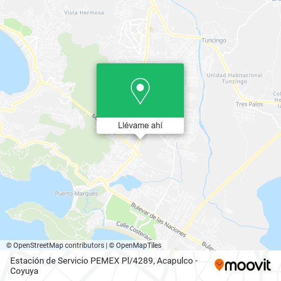 Mapa de Estación de Servicio PEMEX Pl / 4289