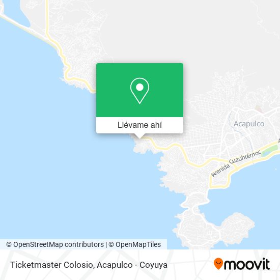 Mapa de Ticketmaster Colosio