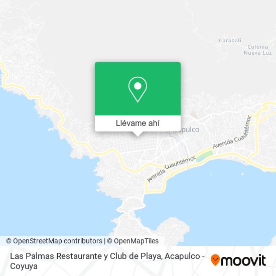 Mapa de Las Palmas Restaurante y Club de Playa