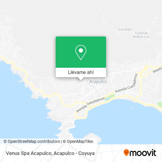 Mapa de Venus Spa Acapulco