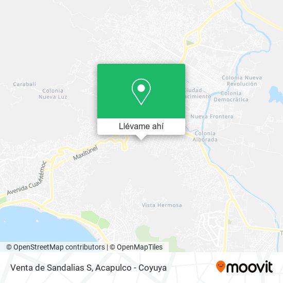 Mapa de Venta de Sandalias S