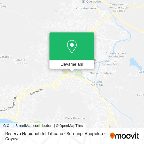 Mapa de Reserva Nacional del Titicaca - Sernanp