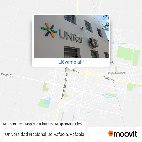 Mapa de Universidad Nacional De Rafaela