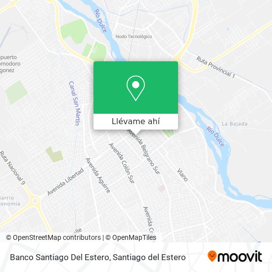 Mapa de Banco Santiago Del Estero