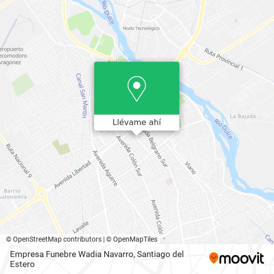 Mapa de Empresa Funebre Wadia Navarro