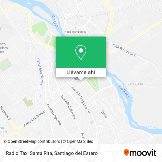 Mapa de Radio Taxi Santa Rita