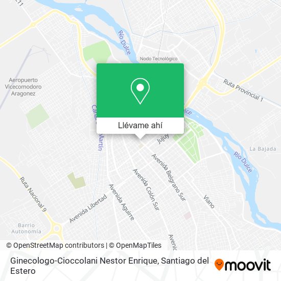 Mapa de Ginecologo-Cioccolani Nestor Enrique