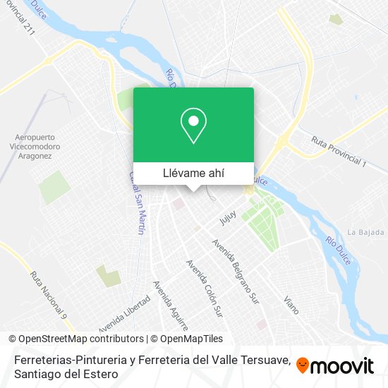 Mapa de Ferreterias-Pintureria y Ferreteria del Valle Tersuave