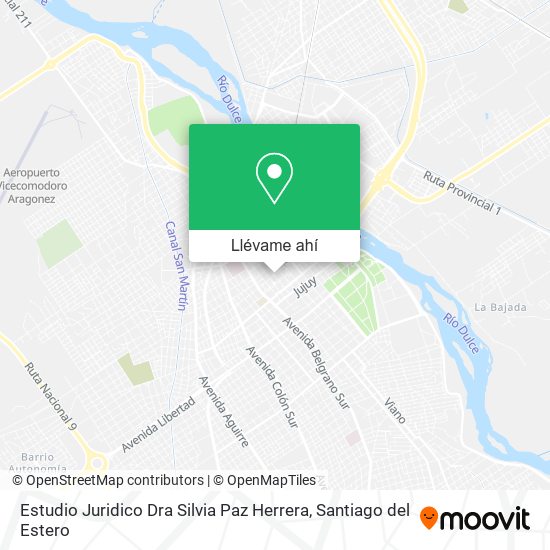 Mapa de Estudio Juridico Dra Silvia Paz Herrera