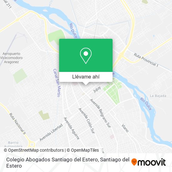 Mapa de Colegio Abogados Santiago del Estero