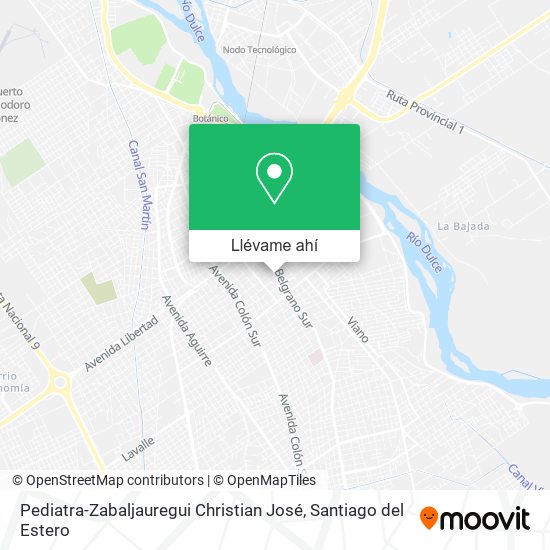 Mapa de Pediatra-Zabaljauregui Christian José