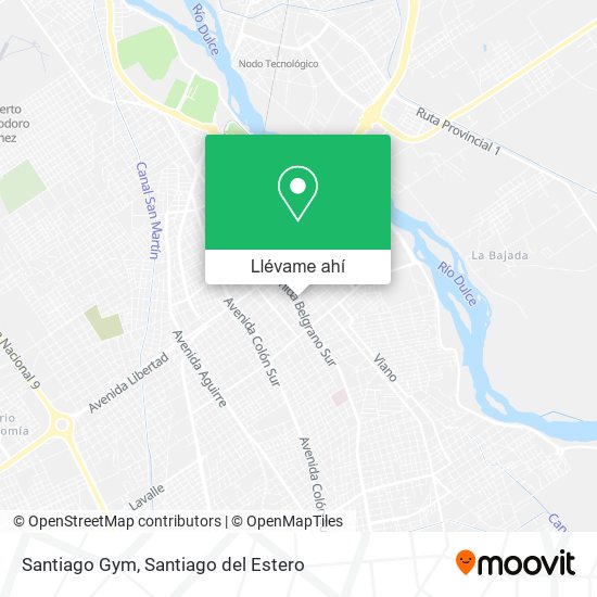 Mapa de Santiago Gym