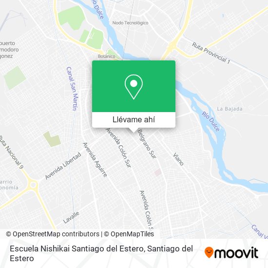 Mapa de Escuela Nishikai Santiago del Estero