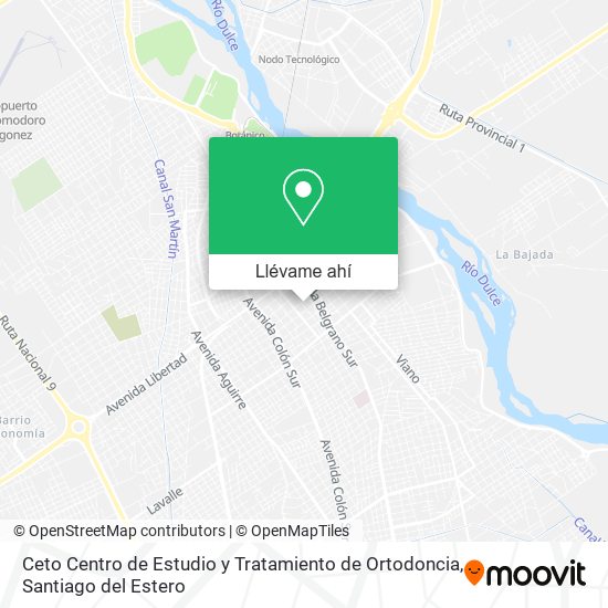 Mapa de Ceto Centro de Estudio y Tratamiento de Ortodoncia