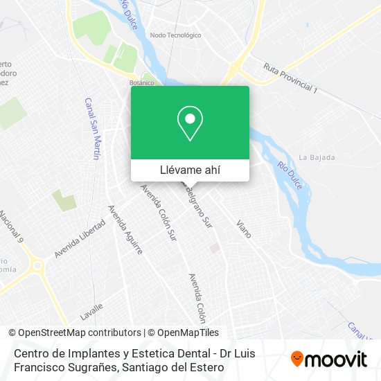 Mapa de Centro de Implantes y Estetica Dental - Dr Luis Francisco Sugrañes