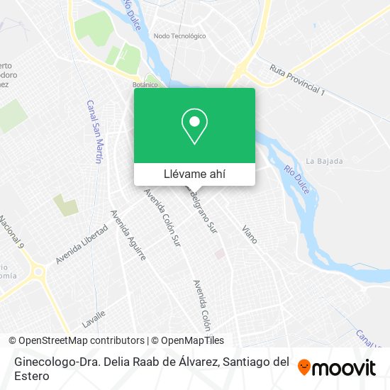 Mapa de Ginecologo-Dra. Delia Raab de Álvarez