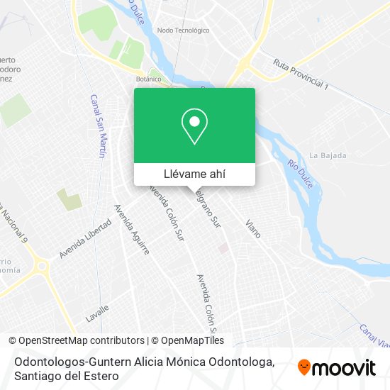 Mapa de Odontologos-Guntern Alicia Mónica Odontologa