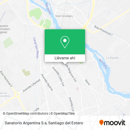 Mapa de Sanatorio Argentina S a