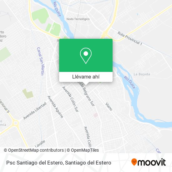Mapa de Psc Santiago del Estero