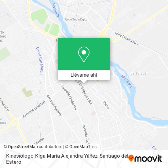 Mapa de Kinesiologo-Klga María Alejandra Yáñez