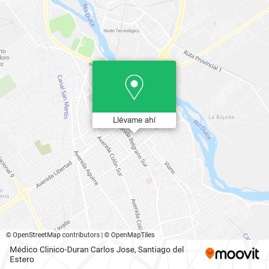 Mapa de Médico Clinico-Duran Carlos Jose