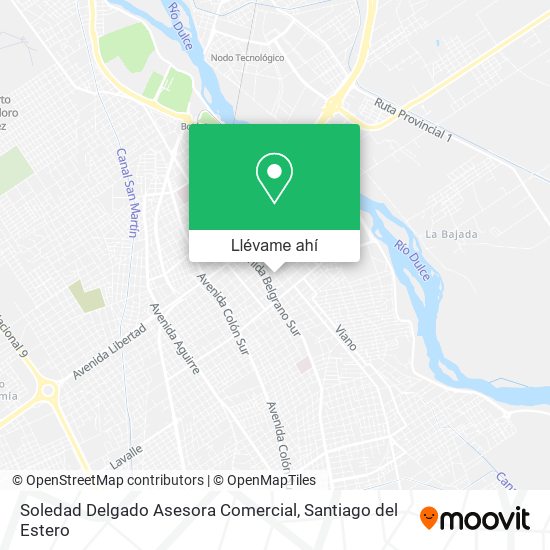 Mapa de Soledad Delgado Asesora Comercial
