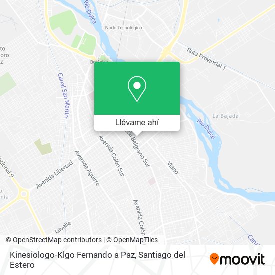 Mapa de Kinesiologo-Klgo Fernando a Paz