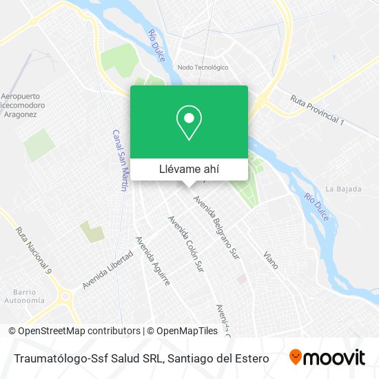 Mapa de Traumatólogo-Ssf Salud SRL