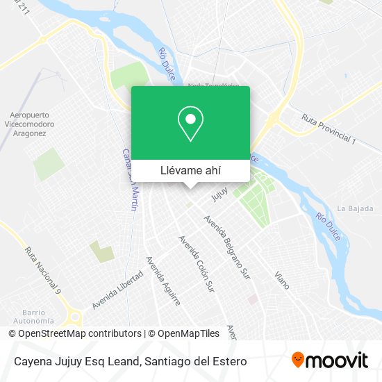 Mapa de Cayena Jujuy Esq Leand