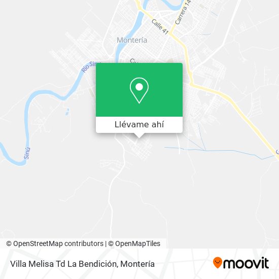 Mapa de Villa Melisa Td La Bendición