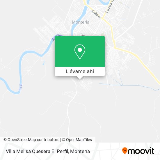 Mapa de Villa Melisa Quesera El Perfil