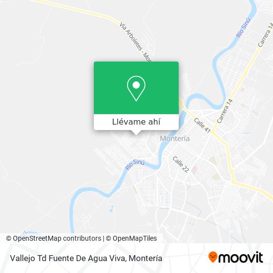 Mapa de Vallejo Td Fuente De Agua Viva