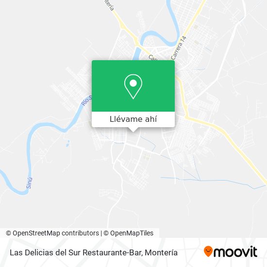 Mapa de Las Delicias del Sur Restaurante-Bar