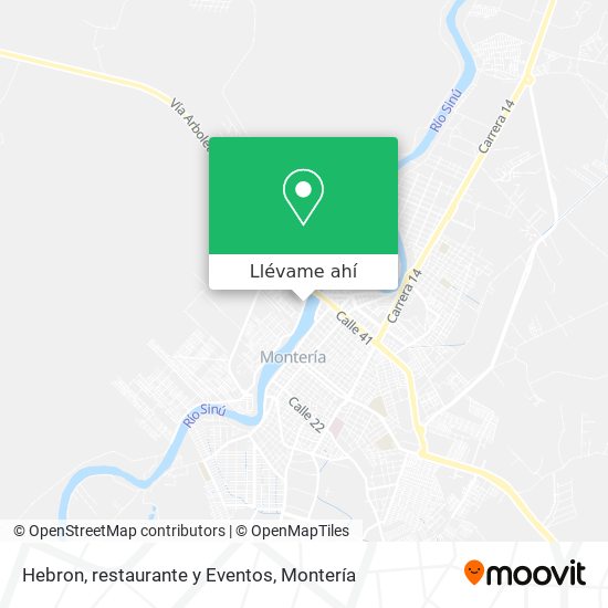 Mapa de Hebron, restaurante y Eventos