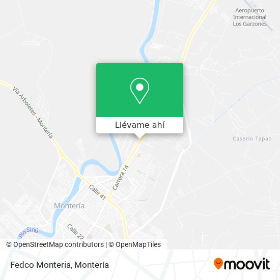 Mapa de Fedco Monteria