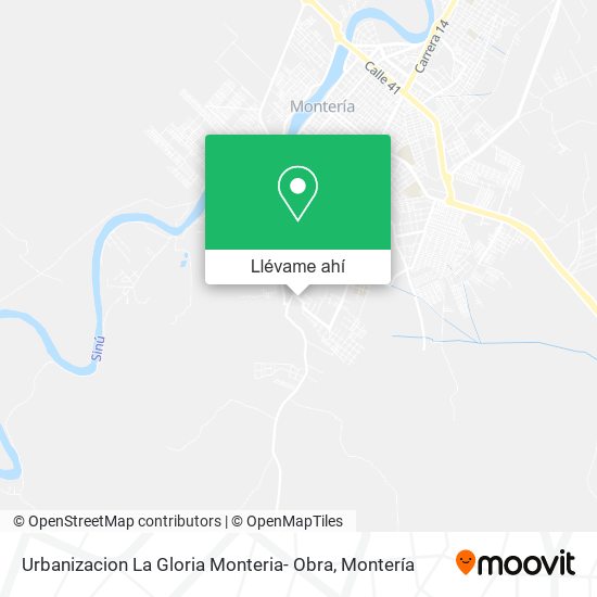 Mapa de Urbanizacion La Gloria Monteria- Obra