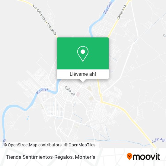 Mapa de Tienda Sentimientos-Regalos