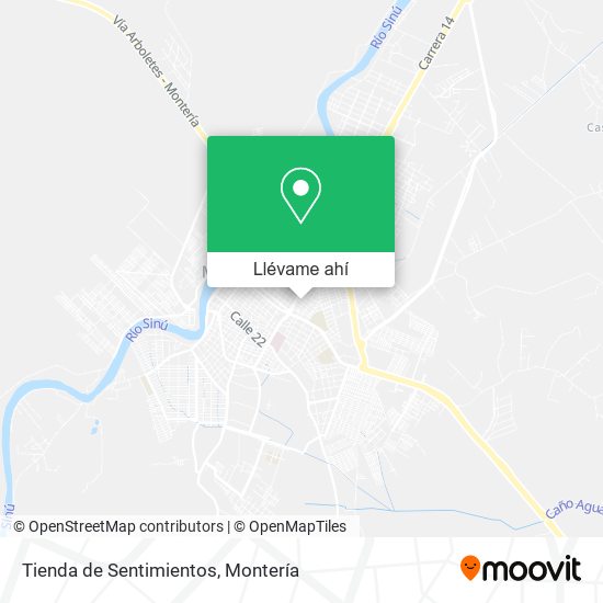 Mapa de Tienda de Sentimientos