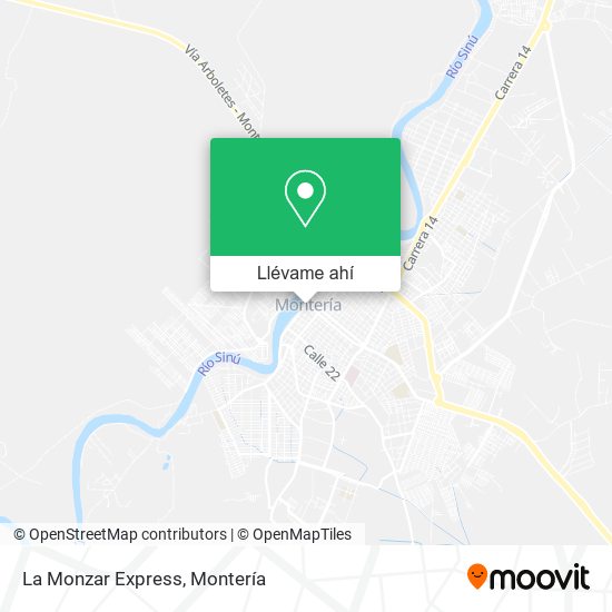 Mapa de La Monzar Express