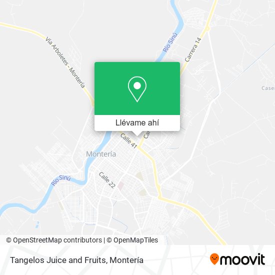 Mapa de Tangelos Juice and Fruits
