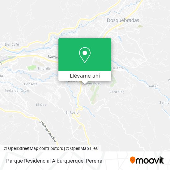 Mapa de Parque Residencial Alburquerque