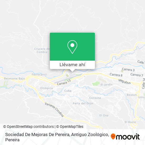 Mapa de Sociedad De Mejoras De Pereira, Antiguo Zoológico
