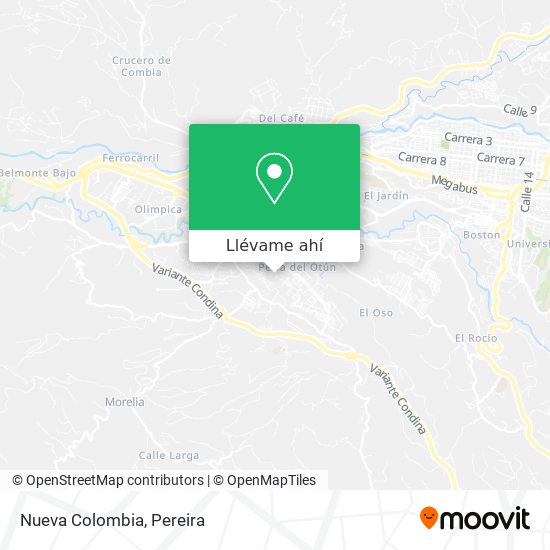 Mapa de Nueva Colombia