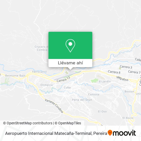 Mapa de Aeropuerto Internacional Matecaña-Terminal